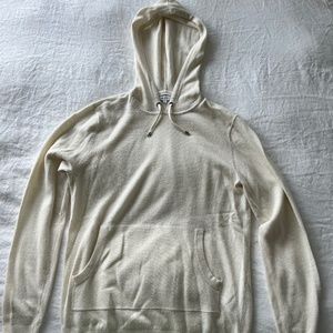 Reiss LS Cream Cashmere Blend Hoodie